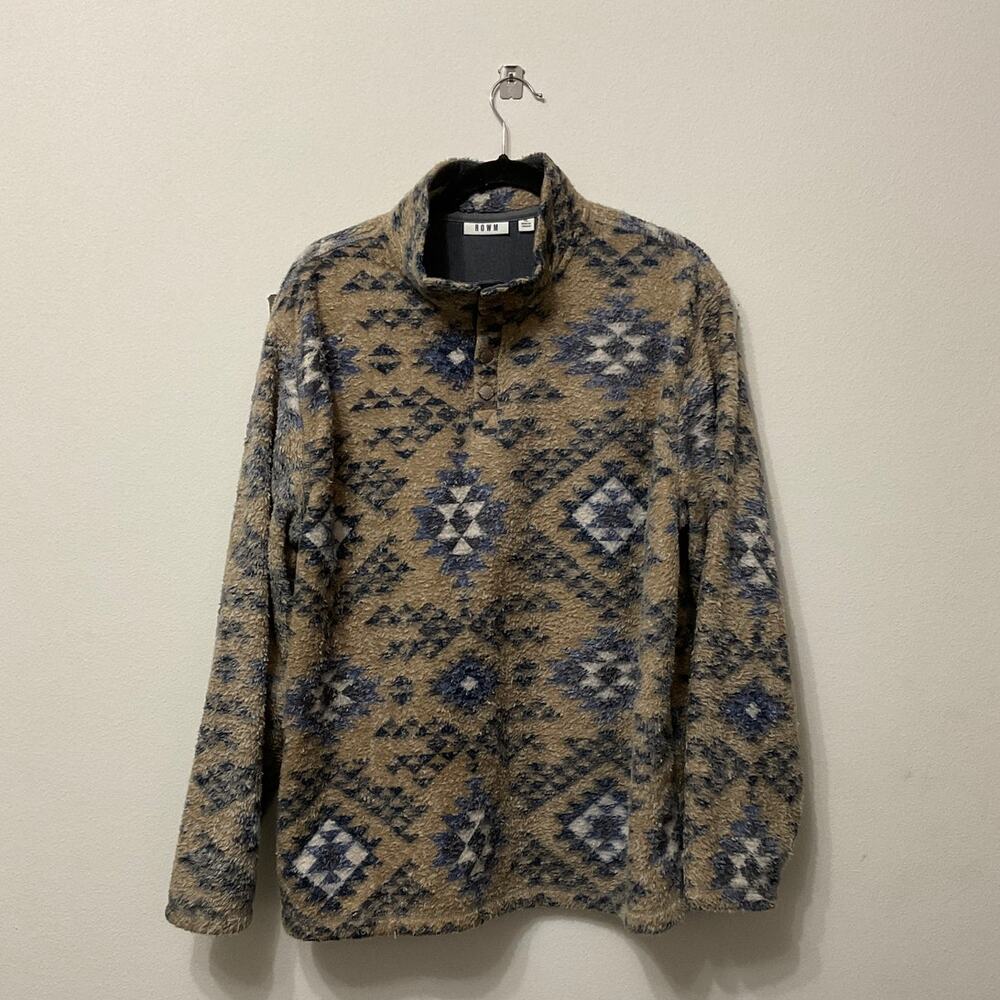 Preloved ROWM Men's Size L 1/4 Snap Pullover in size XL $69 MSRP